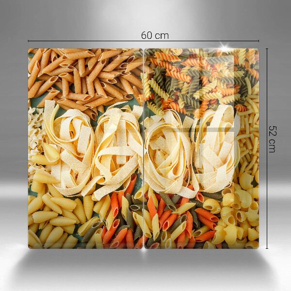 Skleněná deska za sporák Různé druhy těstovin