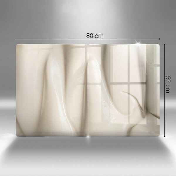 Skleněná deska za sporák Smetanová zmrzlina