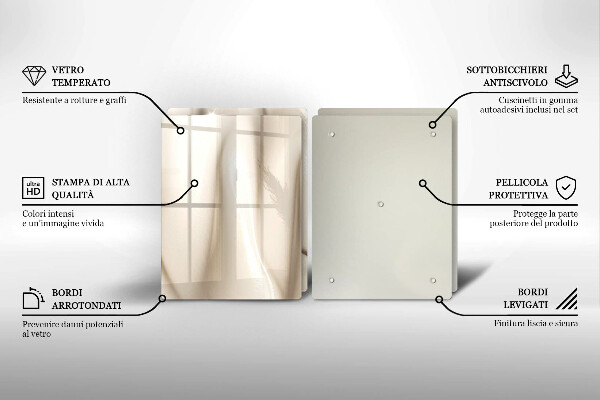 Skleněná deska za sporák Smetanová zmrzlina