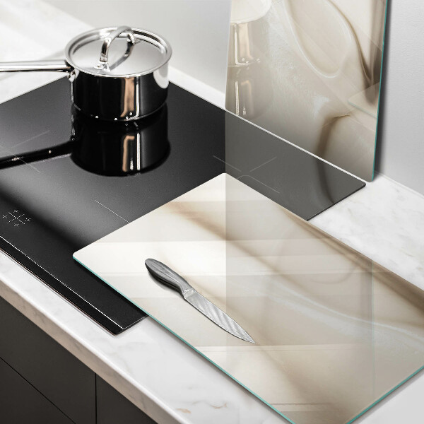 Skleněná deska za sporák Smetanová zmrzlina