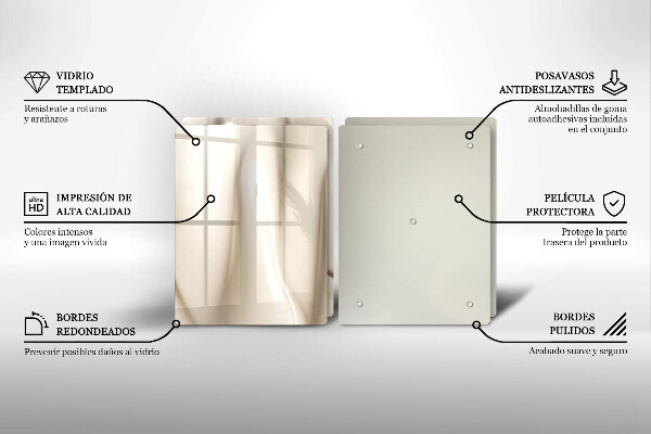 Skleněná deska za sporák Smetanová zmrzlina