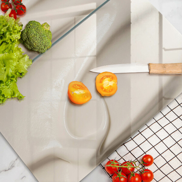 Skleněná deska za sporák Smetanová zmrzlina