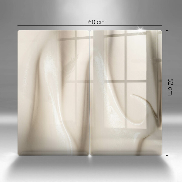 Skleněná deska za sporák Smetanová zmrzlina