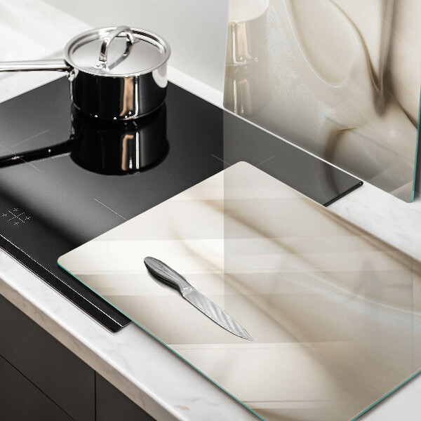 Skleněná deska za sporák Smetanová zmrzlina