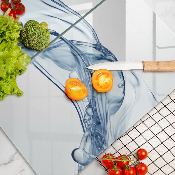 Skleněná deska za sporák Křišťálová voda