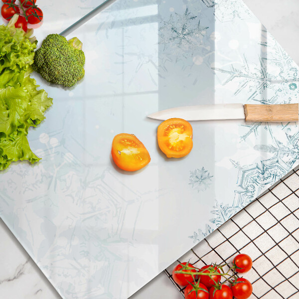 Skleněná deska za sporák Sněhová vločka