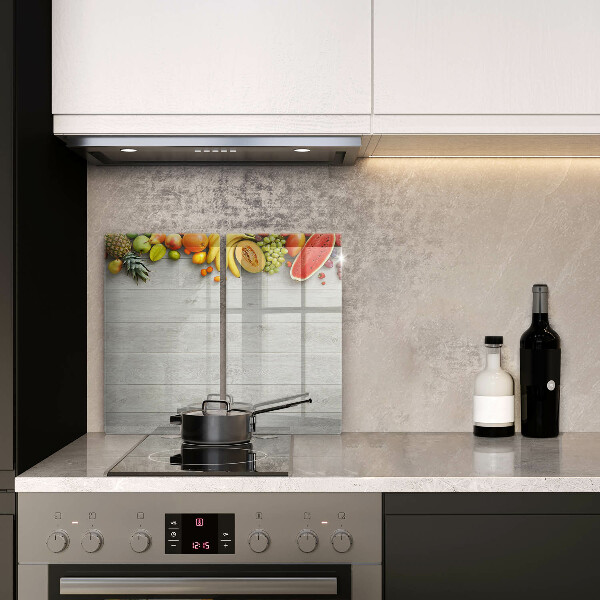 Sklo za varnou desku Ovoce na prknech