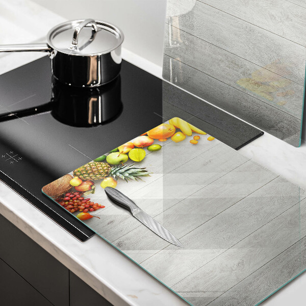 Sklo za varnou desku Ovoce na prknech