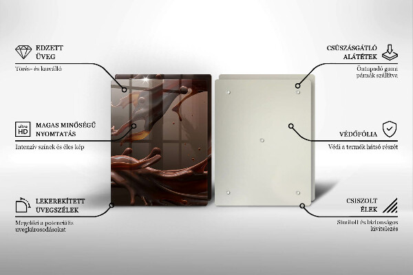 Sklo za varnou desku Tekutá čokoláda