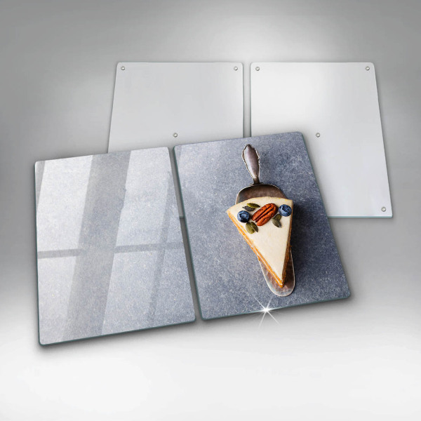 Skleněná deska za sporák Kus dortu