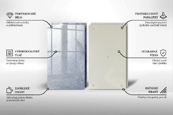 Skleněná deska za sporák Kus dortu