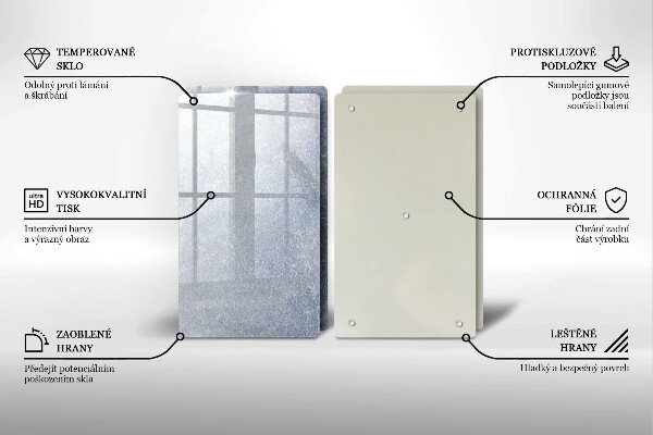 Skleněná deska za sporák Kus dortu