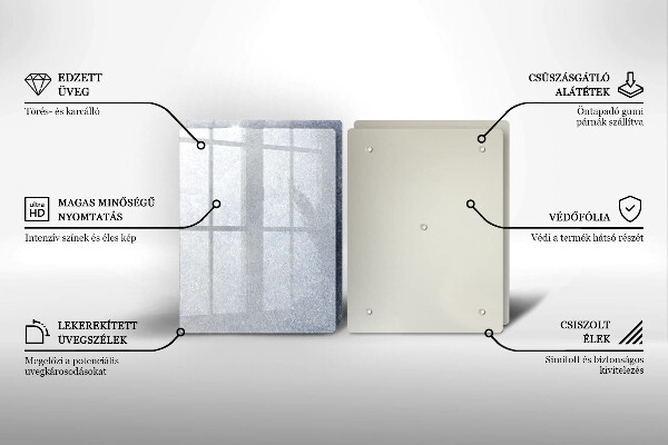 Skleněná deska za sporák Kus dortu