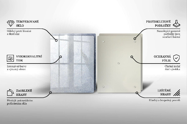 Skleněná deska za sporák Kus dortu