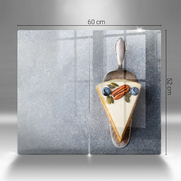 Skleněná deska za sporák Kus dortu