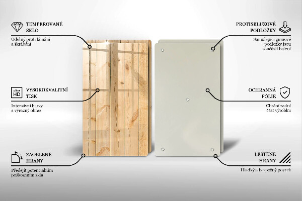 Deska za sporák Jemné dřevěné desky