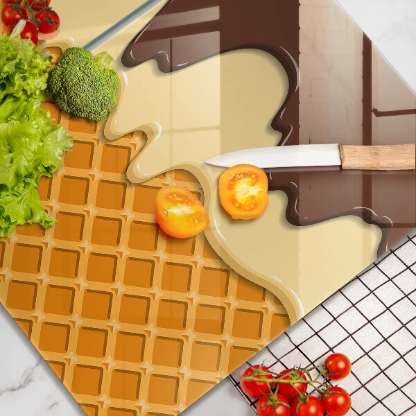 Deska za sporák Ilustrace kornoutu zmrzliny