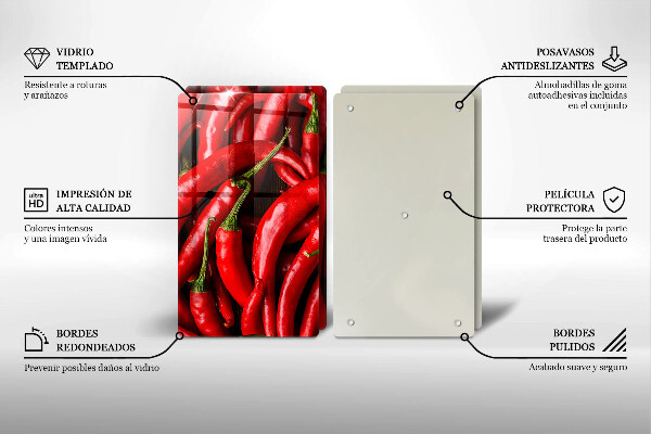 Deska za sporák Pálivé chilli papričky