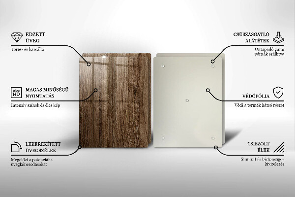 Deska za sporák Textura dřeva