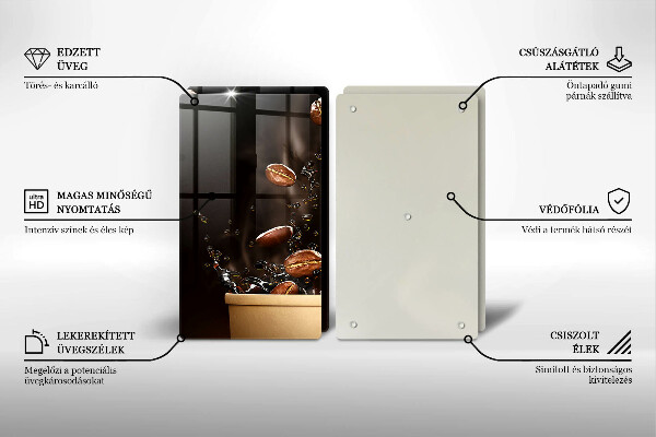 Deska za sporák Horká kávová zrna