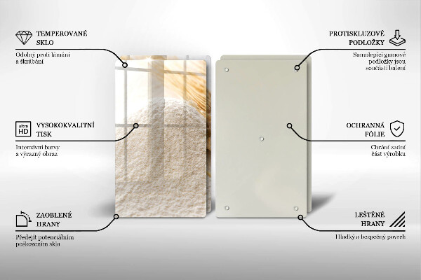 Deska za sporák Mouka a obilné klasy