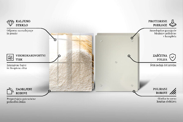 Deska za sporák Mouka a obilné klasy