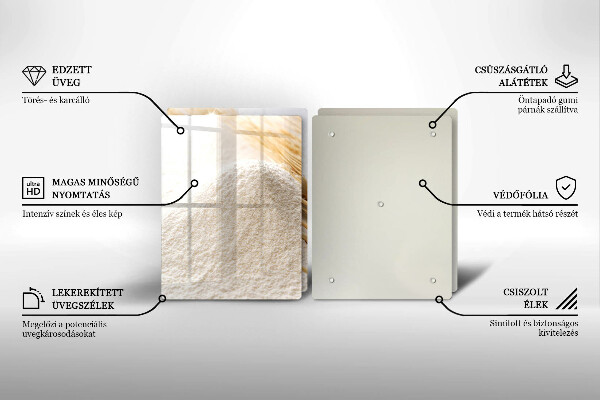 Deska za sporák Mouka a obilné klasy