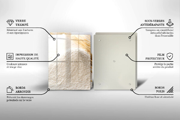 Deska za sporák Mouka a obilné klasy