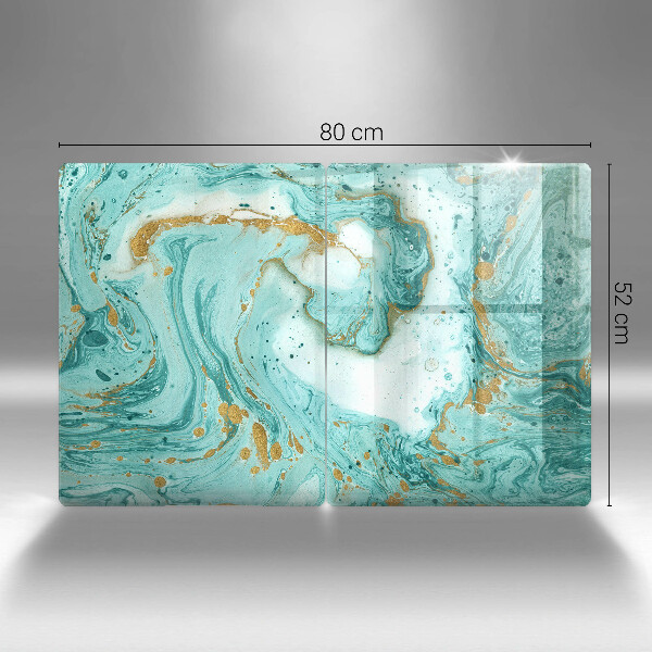 Sklo za varnou desku Modrá abstrakce