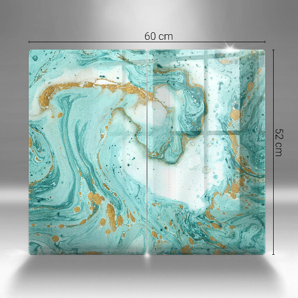 Sklo za varnou desku Modrá abstrakce