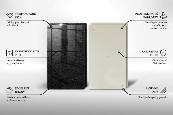 Sklo za varnou desku Textura kamene