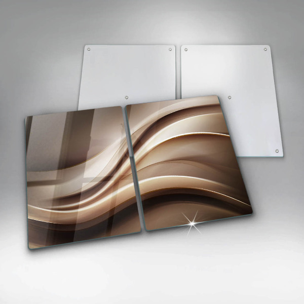 Skleněná deska za sporák Abstrakce jemné linie