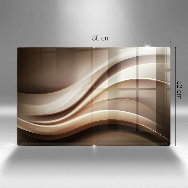 Skleněná deska za sporák Abstrakce jemné linie