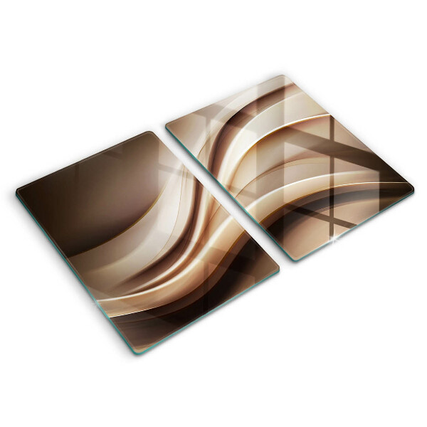 Skleněná deska za sporák Abstrakce jemné linie