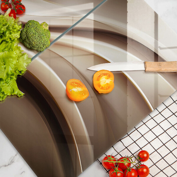 Skleněná deska za sporák Abstrakce jemné linie