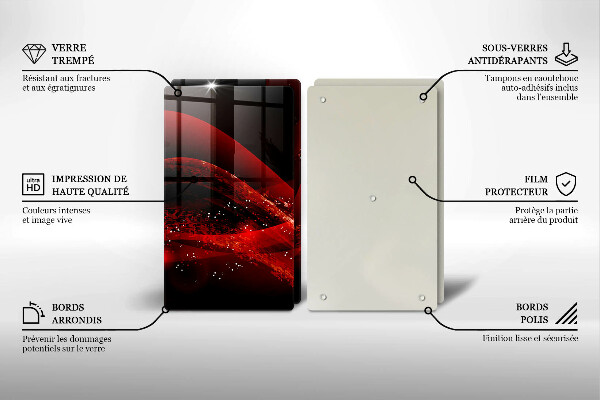 Skleněná deska za sporák Moderní abstrakce