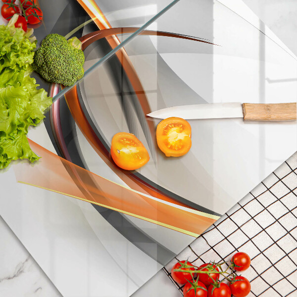 Skleněná deska za sporák Moderní tvary