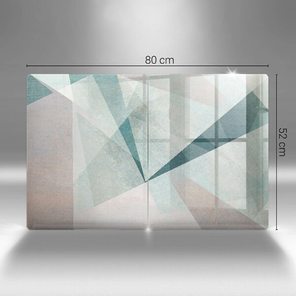 Skleněná deska za sporák Ostrá abstrakce