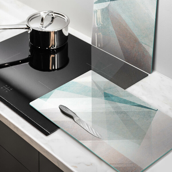 Skleněná deska za sporák Ostrá abstrakce