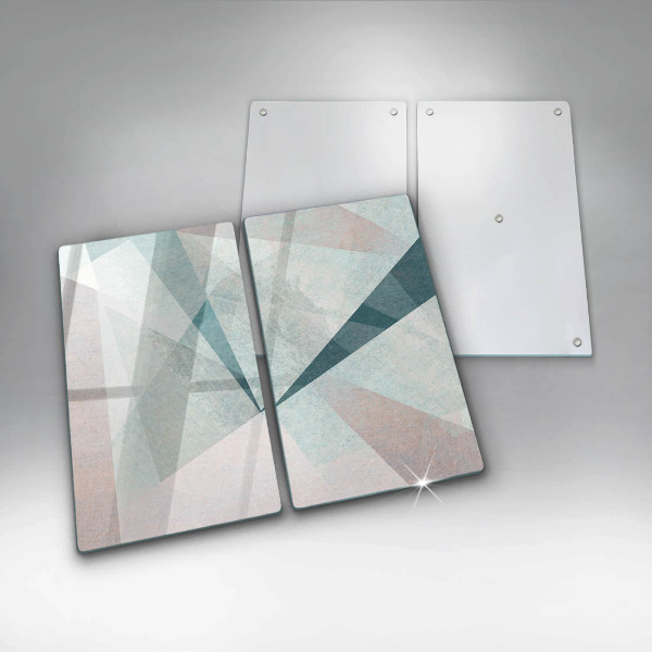 Skleněná deska za sporák Ostrá abstrakce