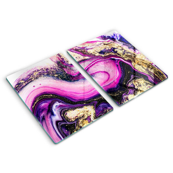 Deska za sporák Abstraktní design zlaté