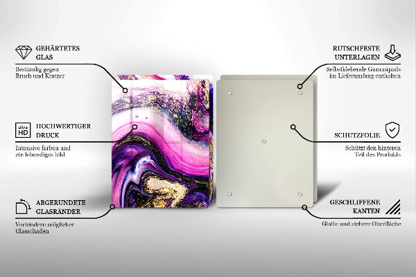 Deska za sporák Abstraktní design zlaté