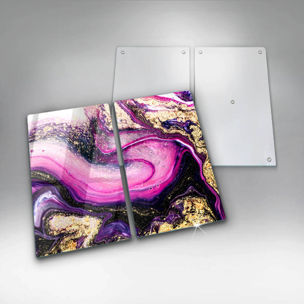 Deska za sporák Abstraktní design zlaté