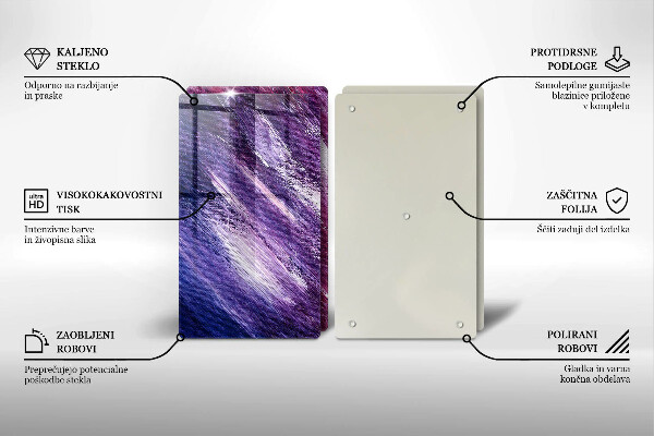 Sklo za varnou desku Malování abstrakce