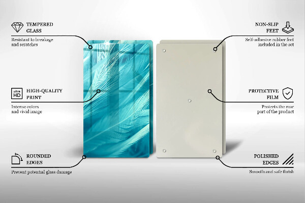 Sklo za varnou desku Jemné peří