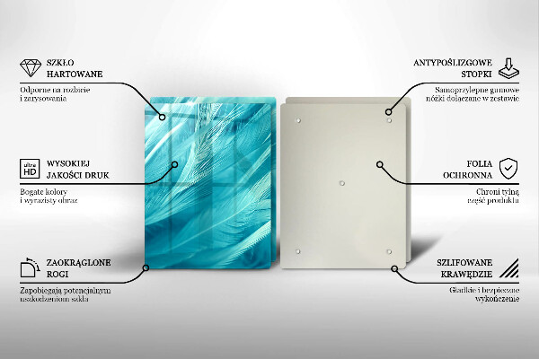 Sklo za varnou desku Jemné peří