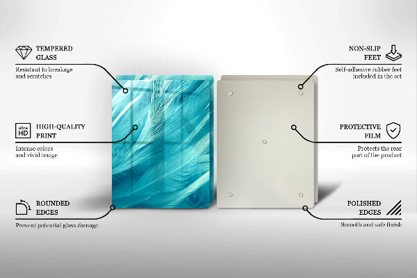 Sklo za varnou desku Jemné peří