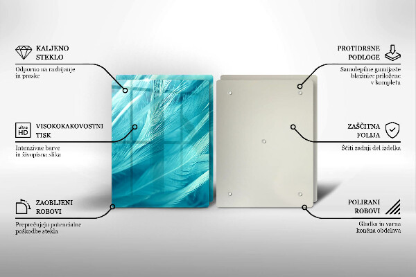 Sklo za varnou desku Jemné peří