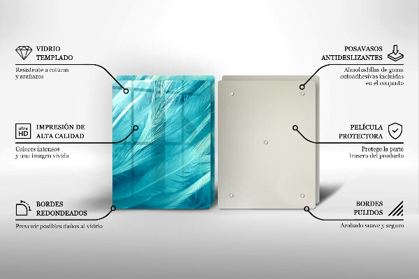 Sklo za varnou desku Jemné peří