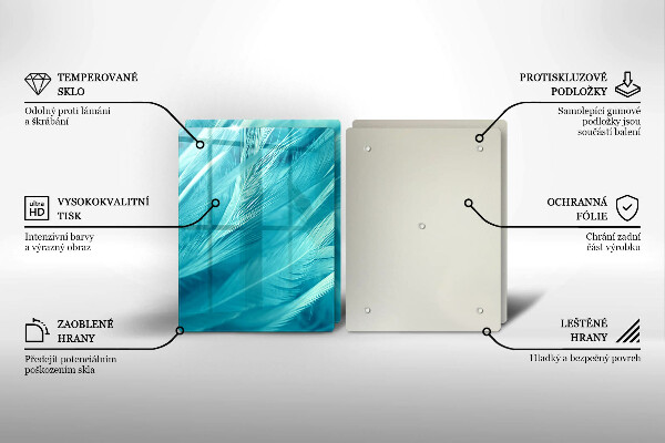 Sklo za varnou desku Jemné peří